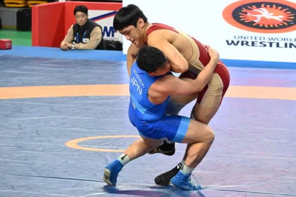 ＜レスリング＞【写真集】2024年韓国オープン国際大会／男子フリースタイル97kg級・吉田ケイワン（三恵海運）