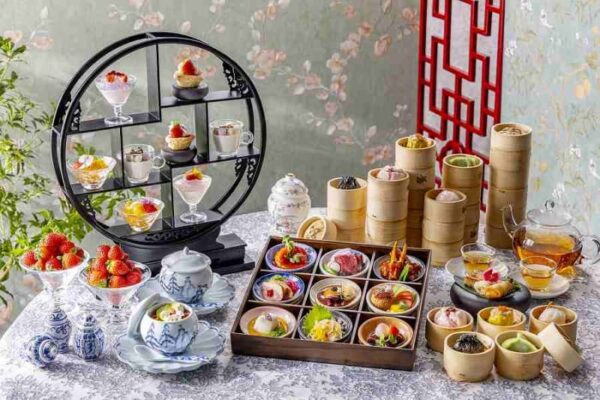 ヒルトン東京、アフタヌーンティー仕立ての「プレミアムチャイニーズランチ」を提供
