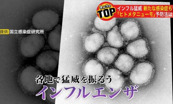 “インフルエンザ”猛威！子どもは脳症に注意…中国では「ヒトメタニューモ」感染増加
