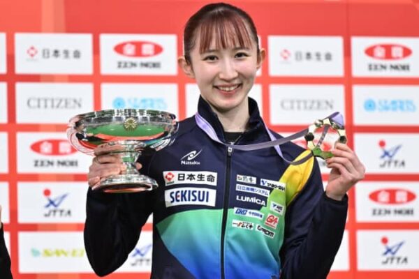 早田ひなが3連覇達成　女子シングルスランキング一覧＜全日本卓球2025＞