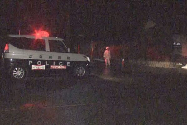 中国道の工事現場　吊り足場崩落で５人が転落　２人死亡　広島・廿日市市