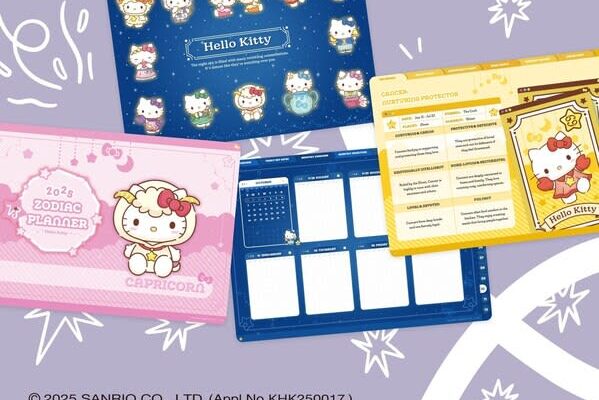 サンリオの人気キャラクターが、新しいデジタル文具コレクションでGoodnotes Marketplaceに登場