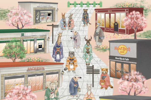 ＜アトレ上野＞3月1日(土)より「ようこそ上野」を開催！上野観光名物の「桜」と「和装した動物たち」がお出迎え！この春限定のおすすめ商品も提供