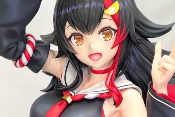 ホロライブ「大神ミオ」がフィギュア化　白上フブキと一緒に“等身大”版も…躍動感満載