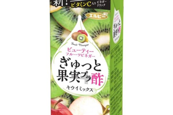 ビューティーフルーツビネガー「ぎゅっと果実＋酢」シリーズよりキウイミックス味が4月1日に登場