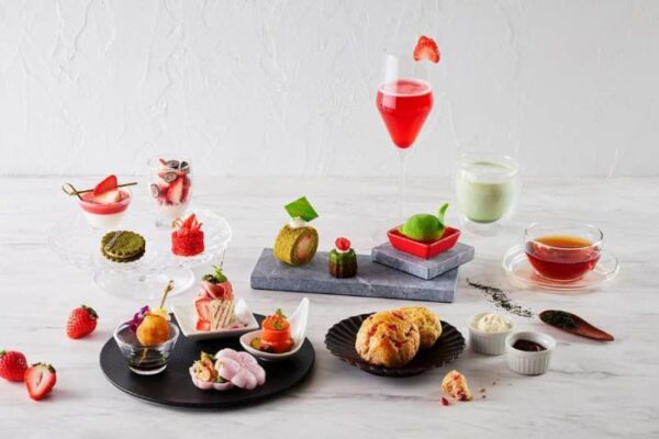 スイスホテル南海大阪、「あまおう＆八女茶 アフタヌーンティー」を提供　4月30日まで