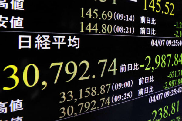東証、一時3万1000円割れ