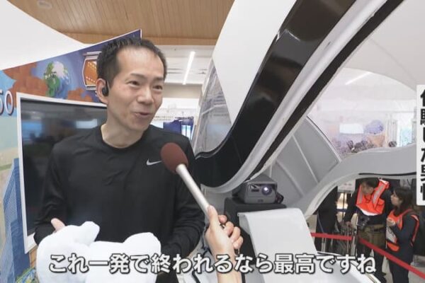 【映像】中国館の目玉「月の裏側の砂」展示　人間洗濯機体験「最高ですね」会場も周辺も混雑　万博開幕