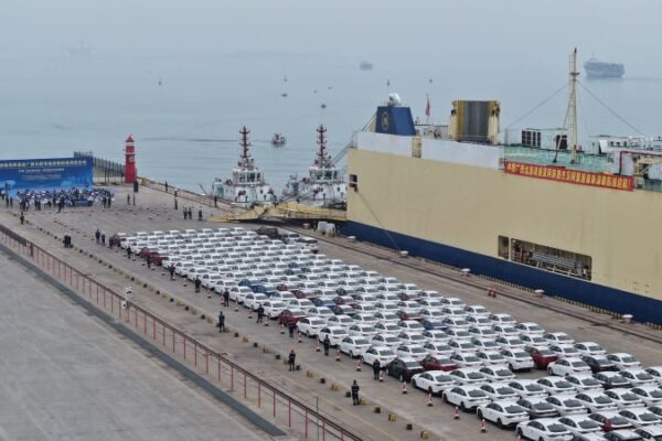 中国の広西北部湾港、ジュベル・アリ港と結ぶRORO船が就航
